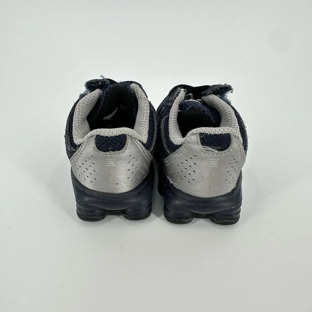 Y2K Nike Shox Turbo Sneakers Size 3C Blue Baby Toddler 2010 Cool Kid Streetwear